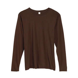 Anvil Women's 5.4 oz. Long-Sleeve T-Shirt - Dark/Colors Chocolate