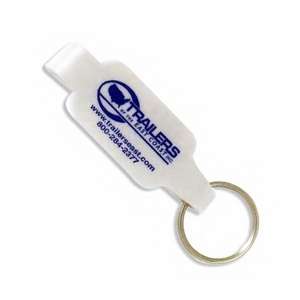 Custom Promotional White Wide Body Bottle Opener Key Tag