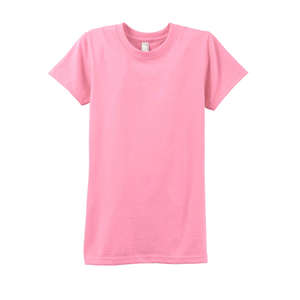 Anvil Women's Organic Ringspun Fashion Fit T-Shirt - Dark/Colors Pink, Charity