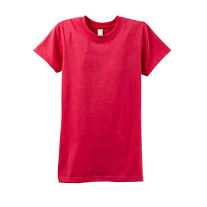 Anvil Women's Organic Ringspun Fashion Fit T-Shirt - Dark/Colors Red, Independence