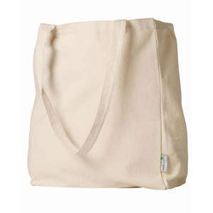 Anvil Recycled Cotton Tote - Dark/All Natural, Recycled