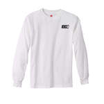 Business Promotional Products - Hanes Youth 6 oz. Tagless Long-Sleeve T-Shirt - White/Neutral