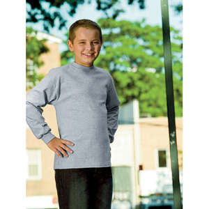 Hanes Youth 6 oz. Tagless Long-Sleeve T-Shirt - Light/Heather