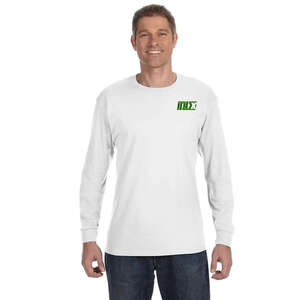 Custom Promotional Hanes 6 oz. Tagless Long-Sleeve T-Shirt - White/Neutral