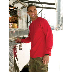 Hanes 6 oz. Tagless Long-Sleeve T-Shirt - Dark/Colors
