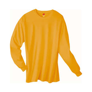 Hanes 6 oz. Tagless Long-Sleeve T-Shirt - Dark/Colors Gold