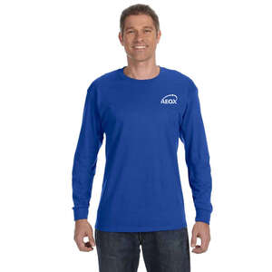 Custom Promotional Hanes 6 oz. Tagless Long-Sleeve T-Shirt - Dark/Colors