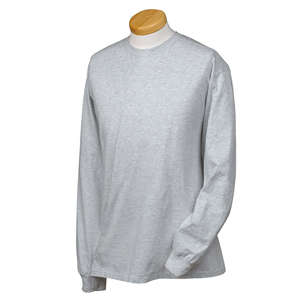 Hanes 6 oz. Tagless Long-Sleeve T-Shirt - Light/Heather Steel, Light