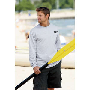 Custom Promotional Hanes 6 oz. Tagless Long-Sleeve T-Shirt with Pocket - Light/Heather