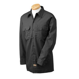 Dickies Men's Work Shirt - Dark/All Black