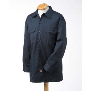 Dickies Men's Work Shirt - Dark/All Blue, Dark Navy