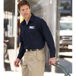 Custom Men's Dress Shirts - Dickies Men's Work Shirt - Dark/All