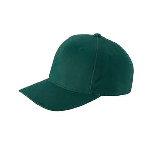 Yupoong 6-Panel Brushed Cotton Twill Mid-Profile Cap - Dark/All Green, Spruce