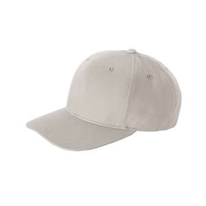 Yupoong 6-Panel Brushed Cotton Twill Mid-Profile Cap - Dark/All Putty