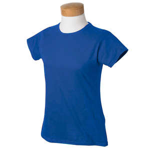 Gildan Women's 4.5 oz. SoftStyle Ringspun T-Shirt - Dark/Colors Blue, Royal