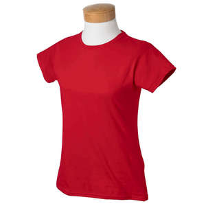 Gildan Women's 4.5 oz. SoftStyle Ringspun T-Shirt - Dark/Colors Red