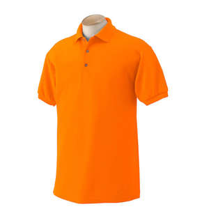 Gildan 65/35 Poly/Cotton Sport Shirt - Dark/Colors Orange, Safety