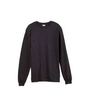Anvil Long-Sleeve T-Shirt with TearAway Label - Dark/Colors Black