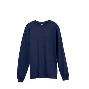 Anvil Long-Sleeve T-Shirt with TearAway Label - Dark/Colors Blue, Navy