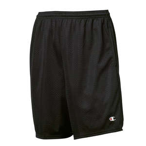 Champion Long Mesh Shorts with Pockets - Dark/All Black