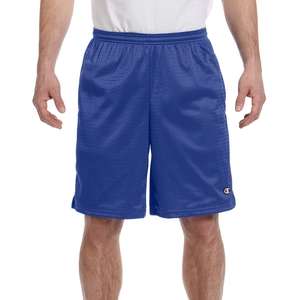 Custom Promotional Champion Long Mesh Shorts with Pockets - Dark/All