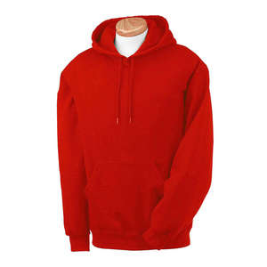 Fruit of the Loom 12 oz. Supercotton Hoodie - Dark/Colors Red, True