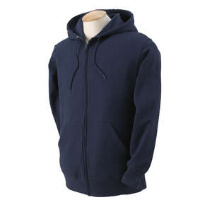 Fruit of the Loom 12 oz. Supercotton Full-Zip Hoodie - Dark/Colors Blue, Navy