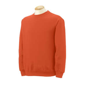Fruit of the Loom 12 oz. Supercotton Fleece Crew - Dark/Colors Orange