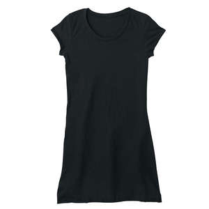 Bella Women's Cory Vintage T-Shirt Dress - Dark/All Black