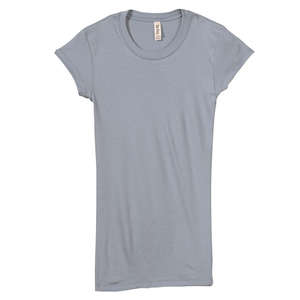 Bella Women's Kimberley Sheer Rib Longer-Length T-Shirt - Dark/All Granite