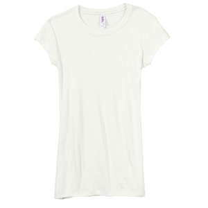 Bella Women's Kimberley Sheer Rib Longer-Length T-Shirt - Dark/All Cream