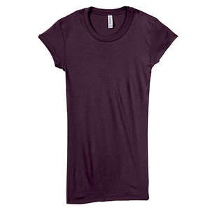 Bella Women's Kimberley Sheer Rib Longer-Length T-Shirt - Dark/All Plum