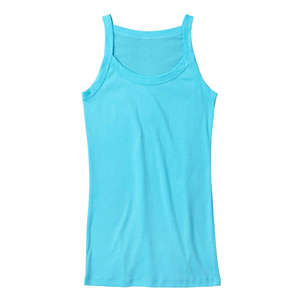 Bella Women's Catrina Sheer Rib Tank - Dark/All Aqua, Light