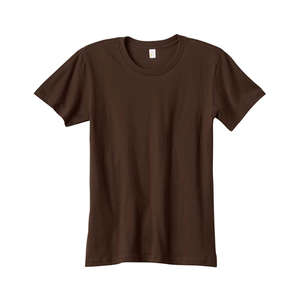 Anvil Women's Short-Sleeve Semi-Contoured T-Shirt - Dark/Colors Chocolate