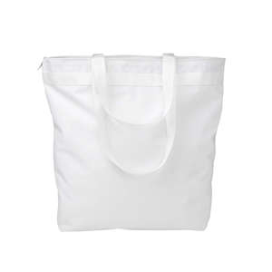 Liberty Bags Large Tote with Zipper Closure - Dark/All White