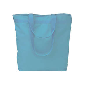 Liberty Bags Large Tote with Zipper Closure - Dark/All Turquoise