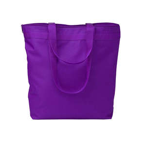 Liberty Bags Large Tote with Zipper Closure - Dark/All Purple