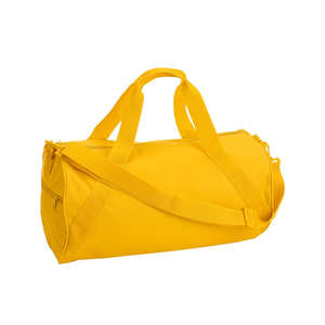 Liberty Bags Barrel Duffel Bag - Dark/All Yellow, Bright