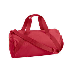 Liberty Bags Barrel Duffel Bag - Dark/All Red