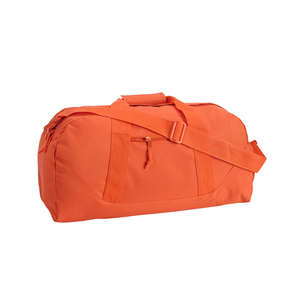 Liberty Bags Large Square Duffel - Dark/All Orange