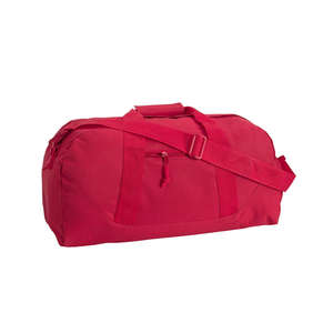 Liberty Bags Large Square Duffel - Dark/All Red