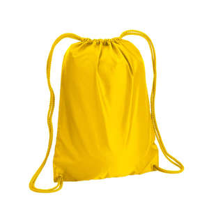 Liberty Bags Drawstring Backpack - Dark/All Yellow, Bright