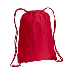 Liberty Bags Drawstring Backpack - Dark/All Red