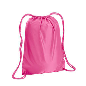 Liberty Bags Drawstring Backpack - Dark/All Pink, Hot