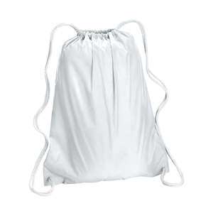 Liberty Bags Large Drawstring Backpack - Dark/All White