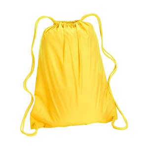 Liberty Bags Large Drawstring Backpack - Dark/All Yellow, Bright