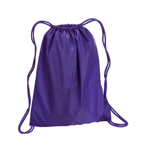 Liberty Bags Large Drawstring Backpack - Dark/All Purple