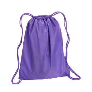 Liberty Bags Large Drawstring Backpack - Dark/All Lavender