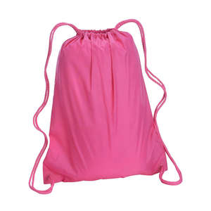 Liberty Bags Large Drawstring Backpack - Dark/All Pink, Hot