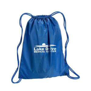 Custom Promotional Liberty Bags Large Drawstring Backpack - Dark/All